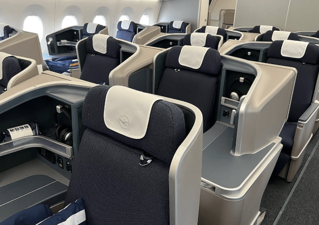lufthansa A350 business class seats