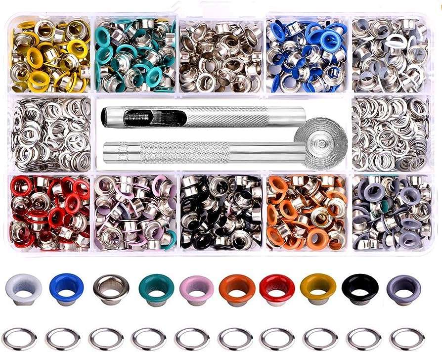 Bememo 400-Piece Metal Grommet Set