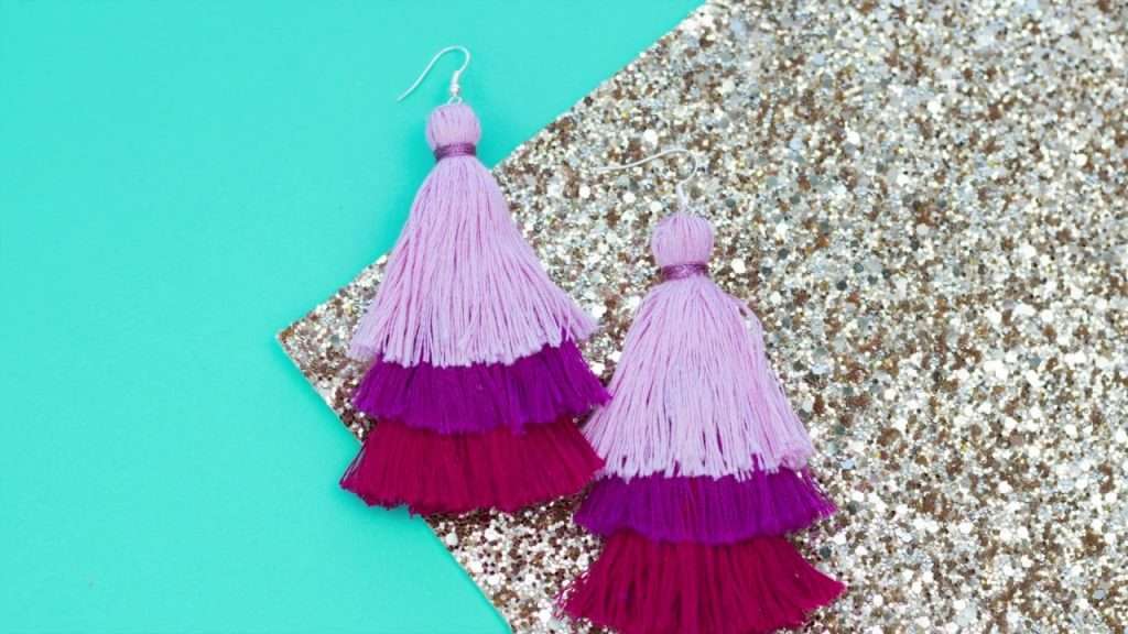 DIY Layered Tassel Earrings