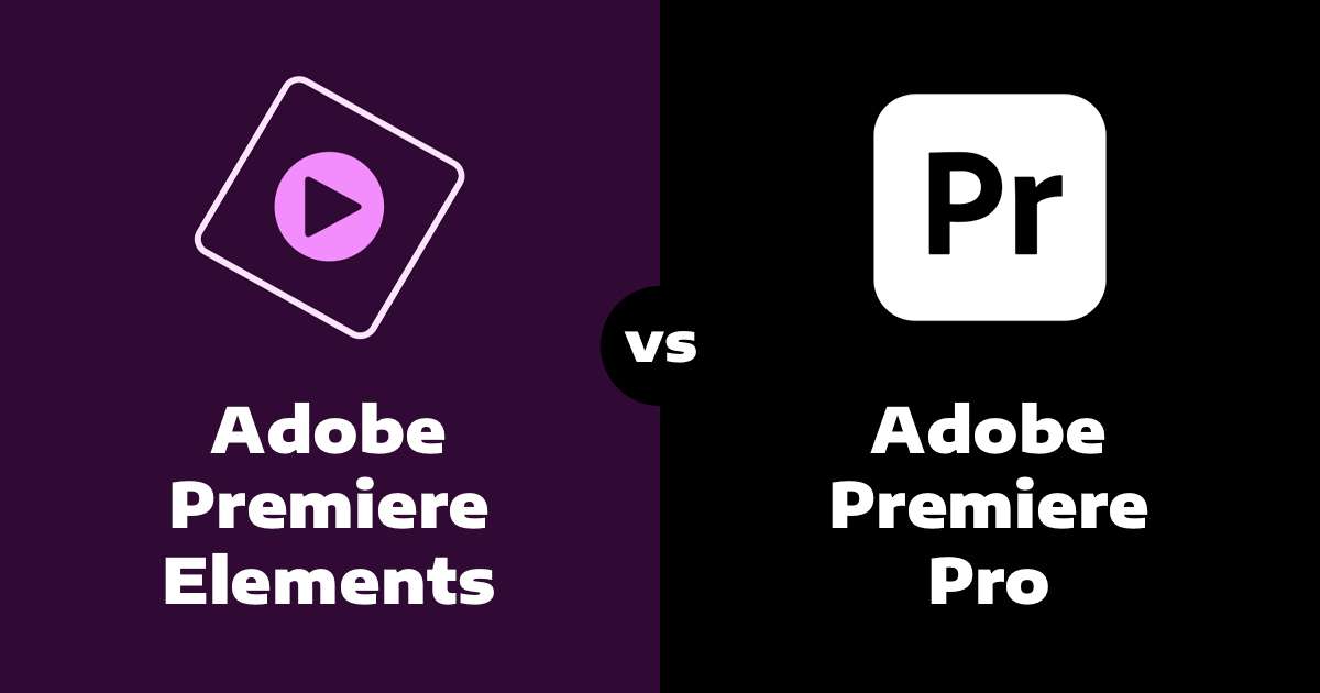 adobe premiere vs premiere elements