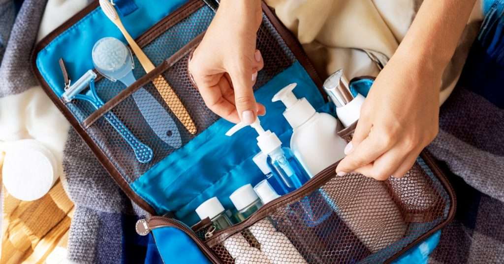 how to pack toiletries for air travel