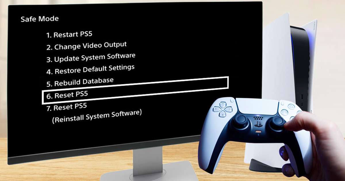 how to reset PS5