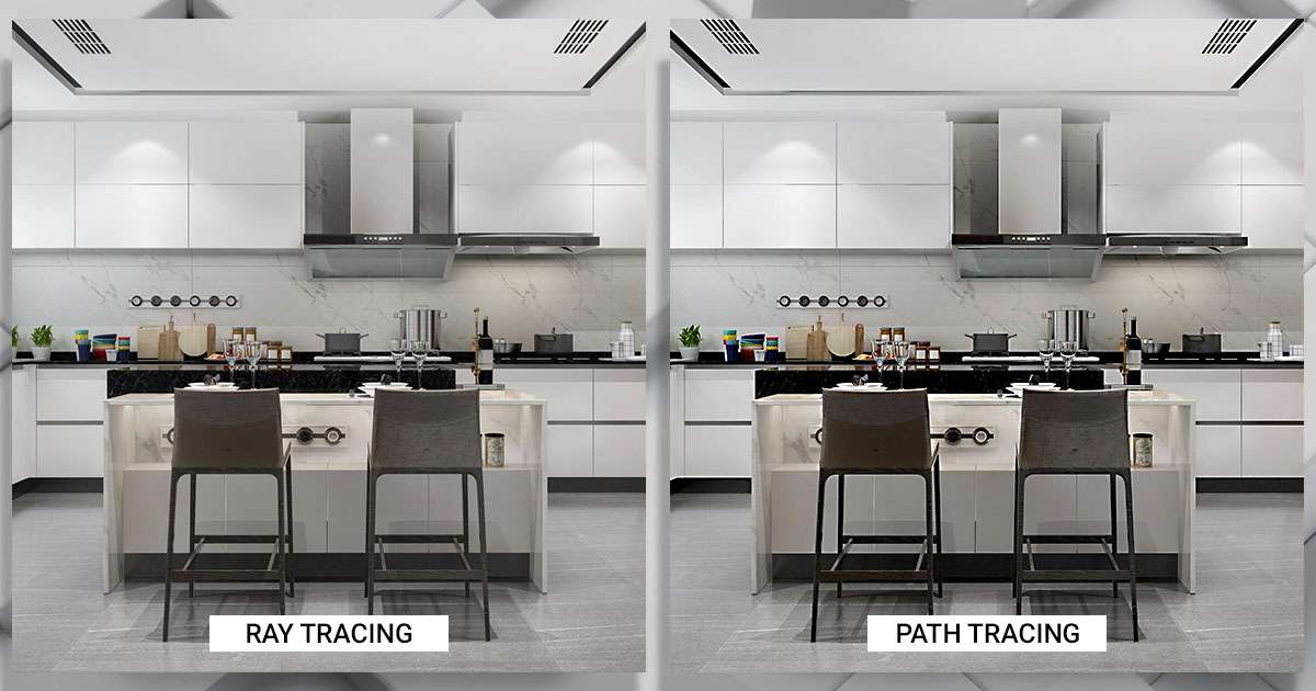 path tracing vs ray tracing