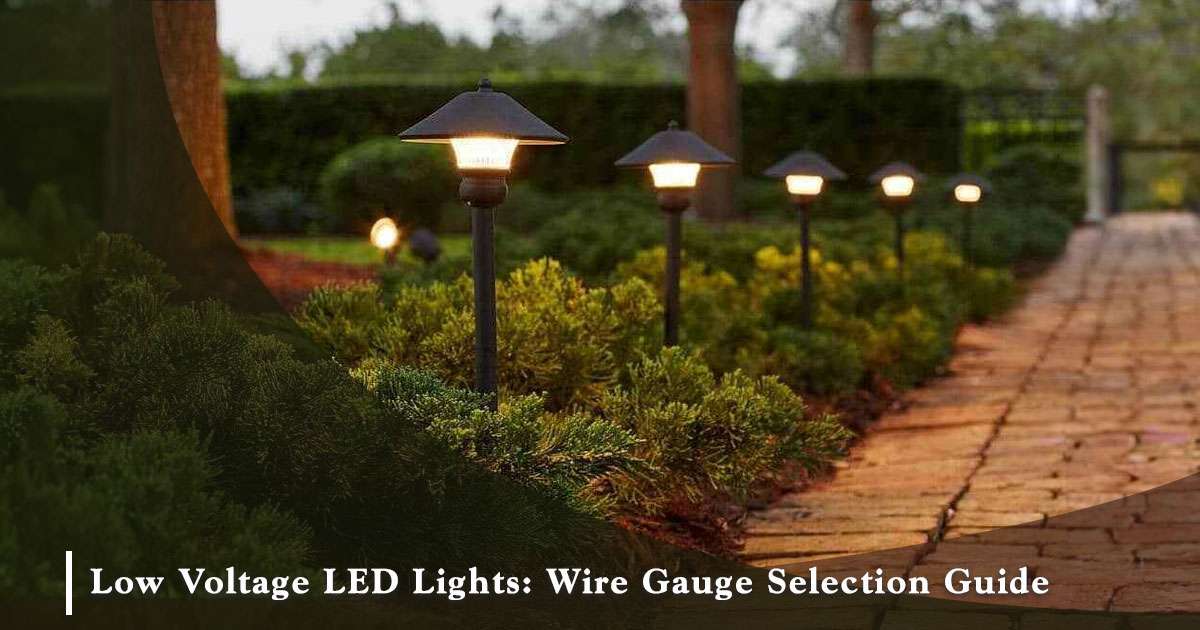 what gauge wire for low voltage led lighting